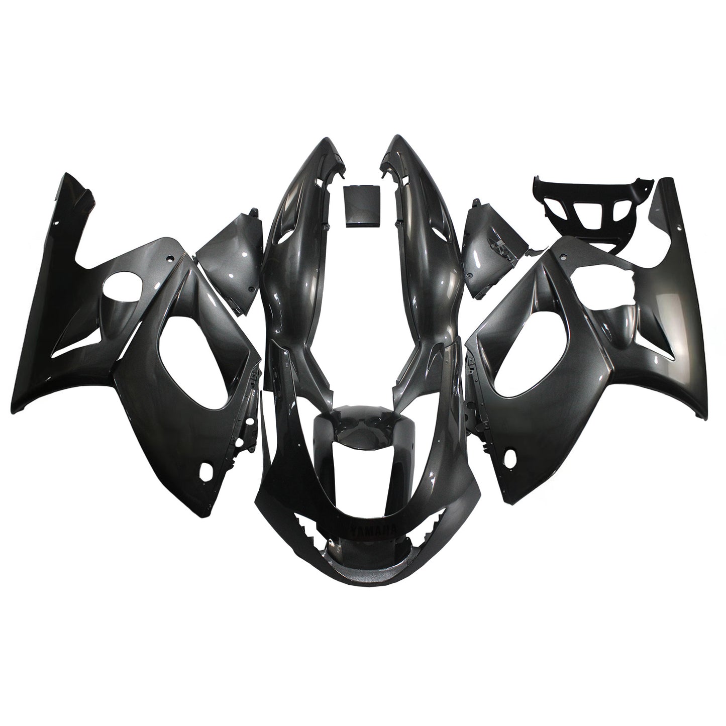 Amotopart Yamaha 1996-2007 YZF 600R Thundercat Grey Sliver Kit
