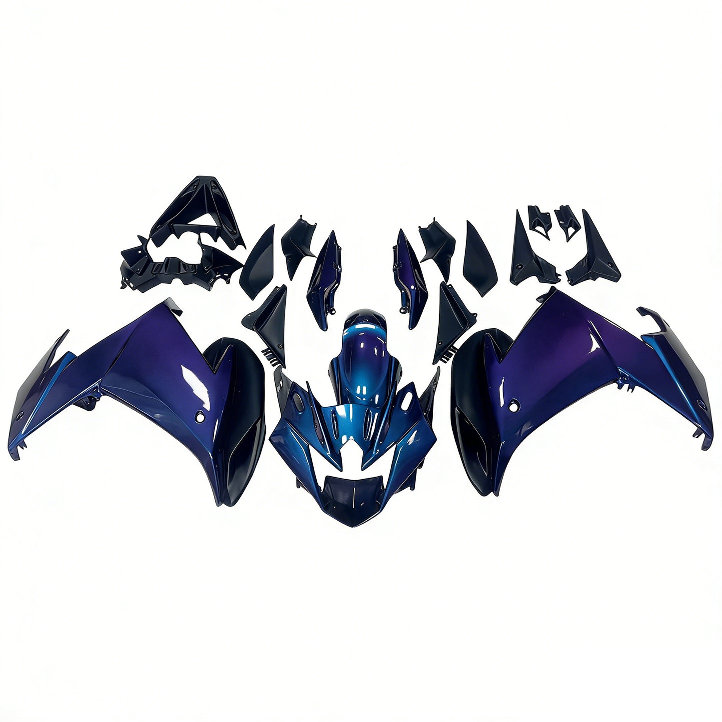 Kit carenatura addominali in plastica adatta per Yamaha FZ6R 2009-2015