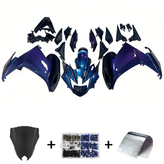 Kit carenatura addominali in plastica adatta per Yamaha FZ6R 2009-2015