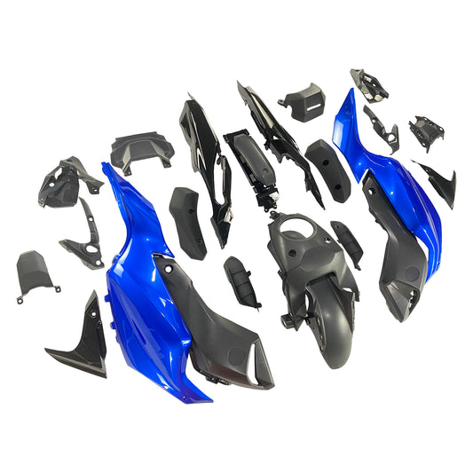 Amotopart Yamaha 2012-2017 MT07 Kit di spostamento nero blu
