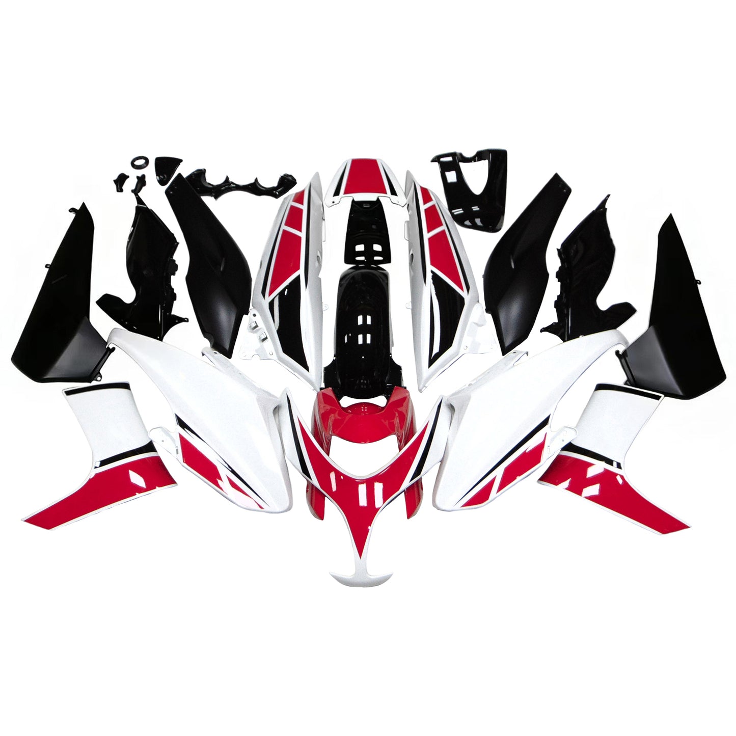 Amotopart Yamaha 2008-2012 T-MAX XP500 Kit di paura rosso bianco
