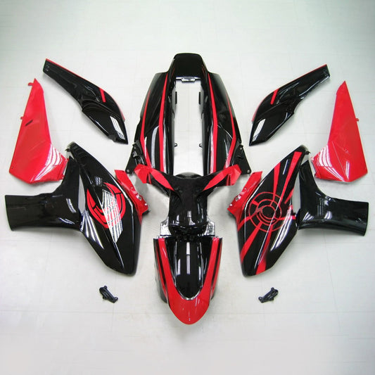 Amotopart Yamaha 2008-2012 T-MAX XP500 Black With Red Line Sales Kit