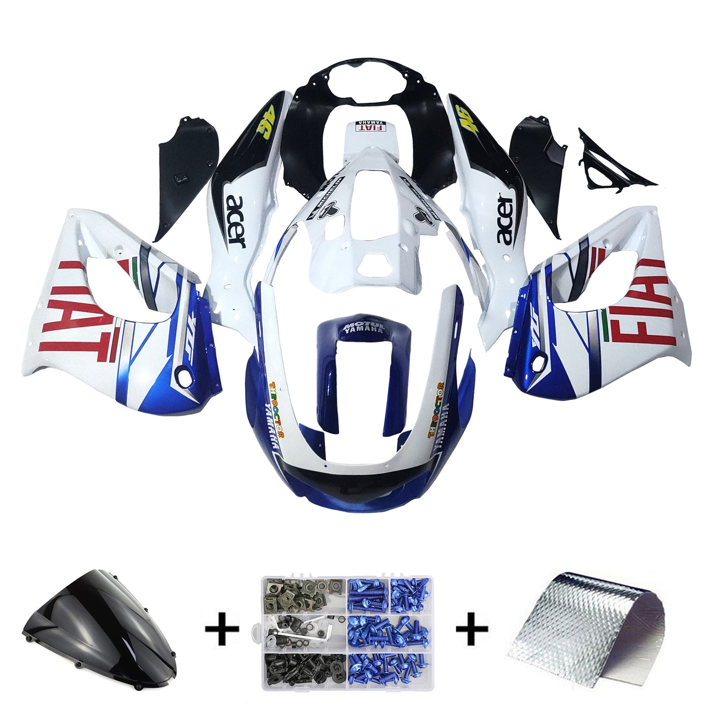 1997-2007 Yamaha YZF1000R Thunderace Kit carena iniezione Carrozzeria ABS