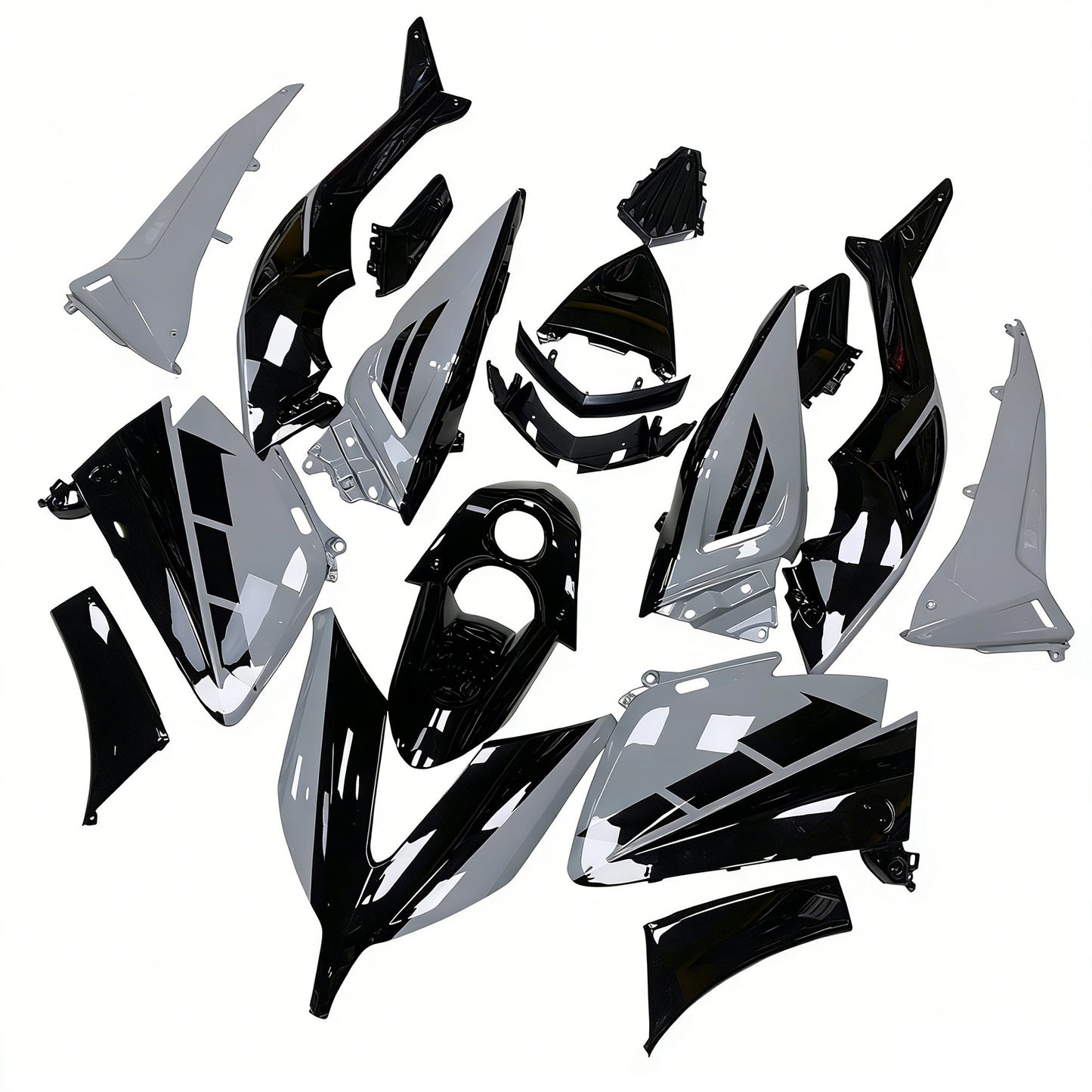 Amotopart Kit Carena Carrozzeria ABS per Yamaha T-Max TMAX530 2015-2016