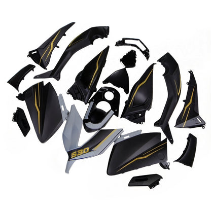 Amotopart Kit Carena Carrozzeria ABS per Yamaha T-Max TMAX530 2015-2016
