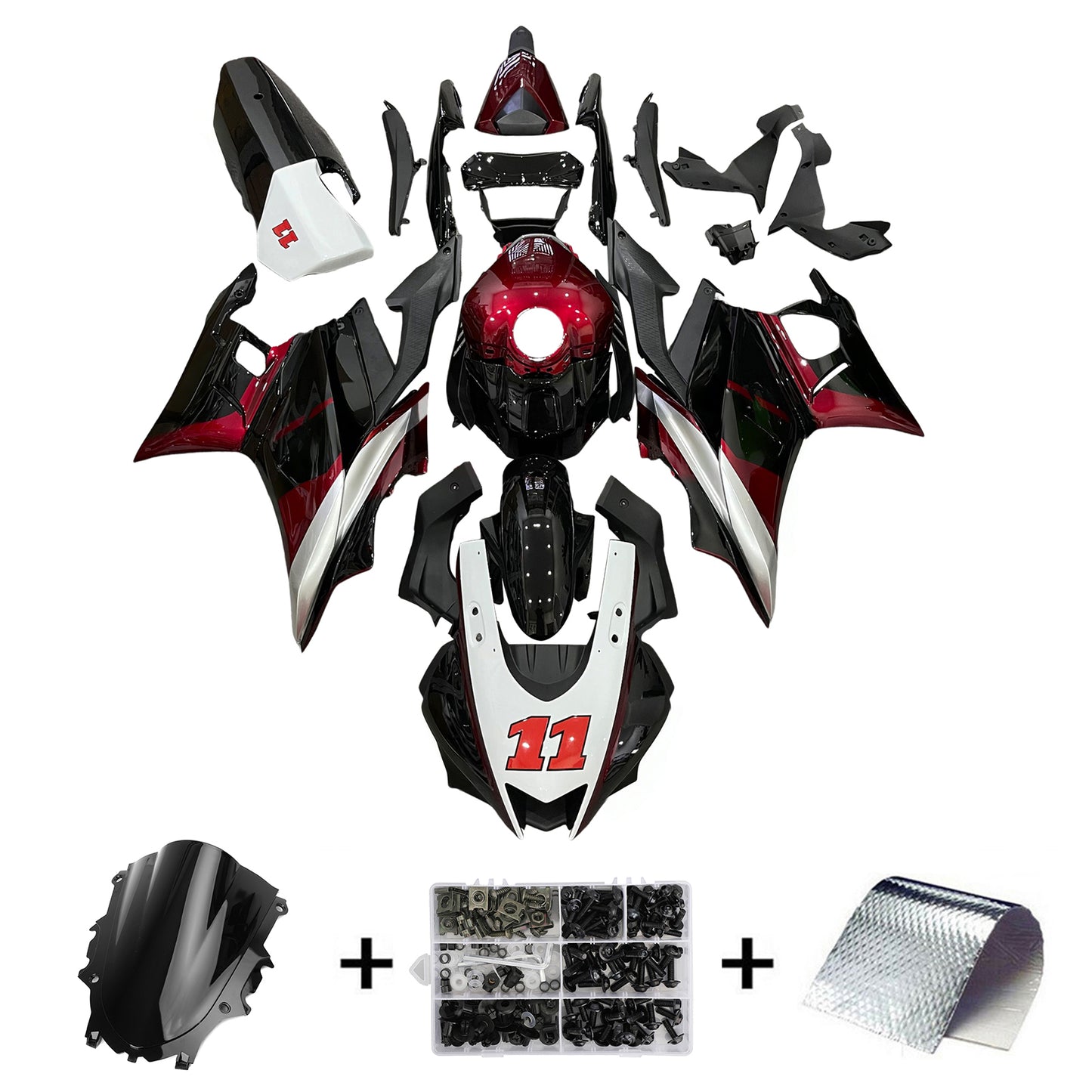2022-2023 Yamaha YZF-R3 R25 Kit carenatura iniezione Carrozzeria Plastica ABS