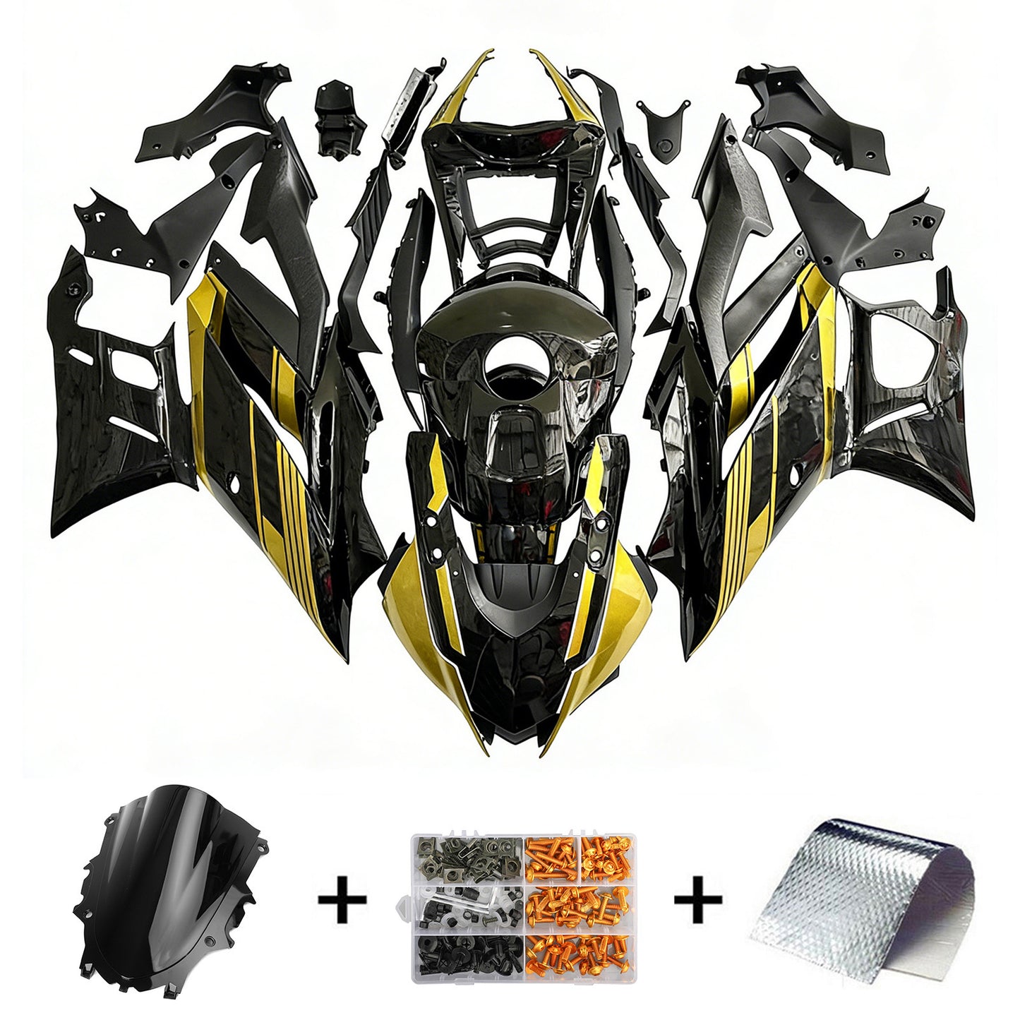 2022-2023 Yamaha YZF-R3 R25 Kit carenatura iniezione Carrozzeria Plastica ABS
