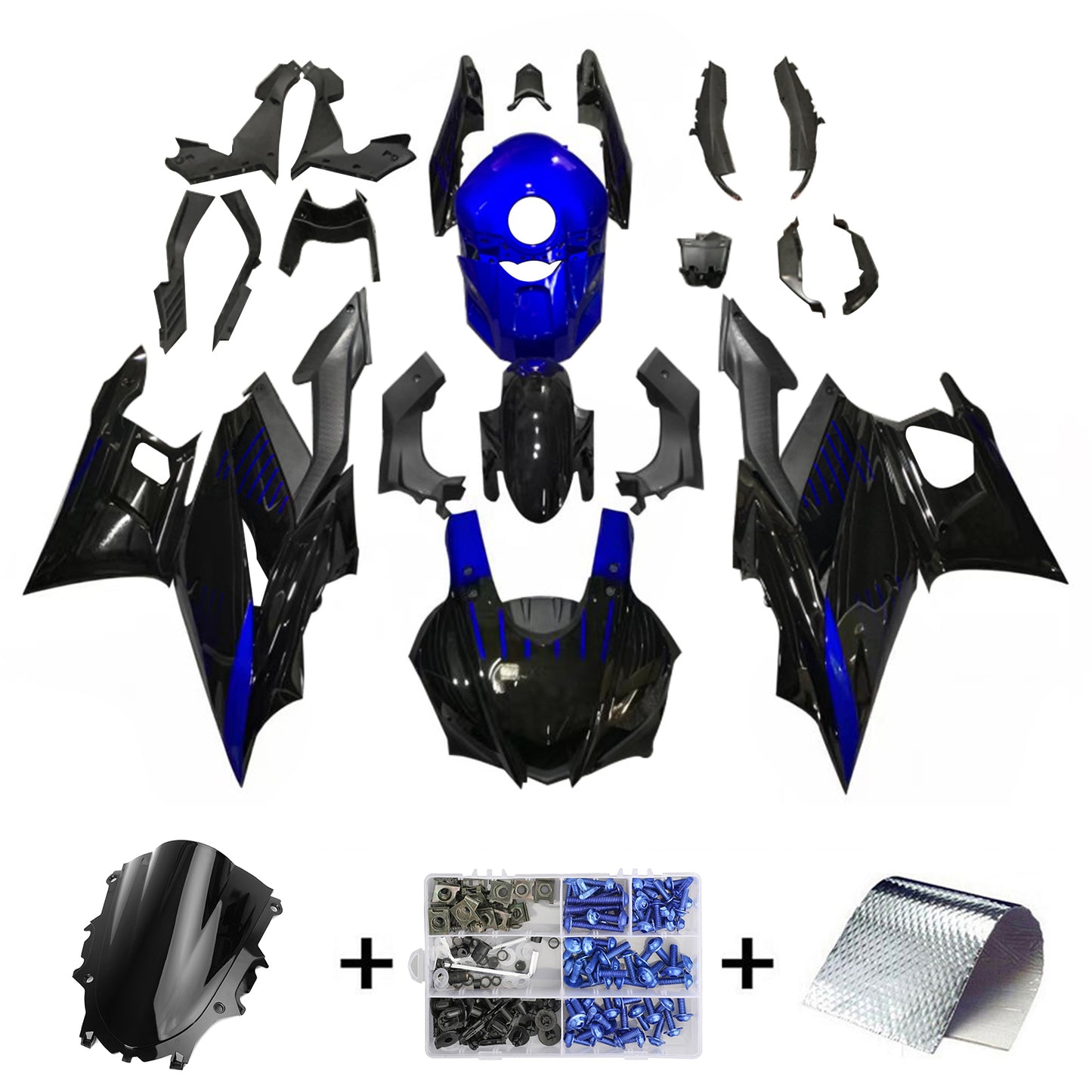2022-2023 Yamaha YZF-R3 R25 Kit carenatura iniezione Carrozzeria Plastica ABS