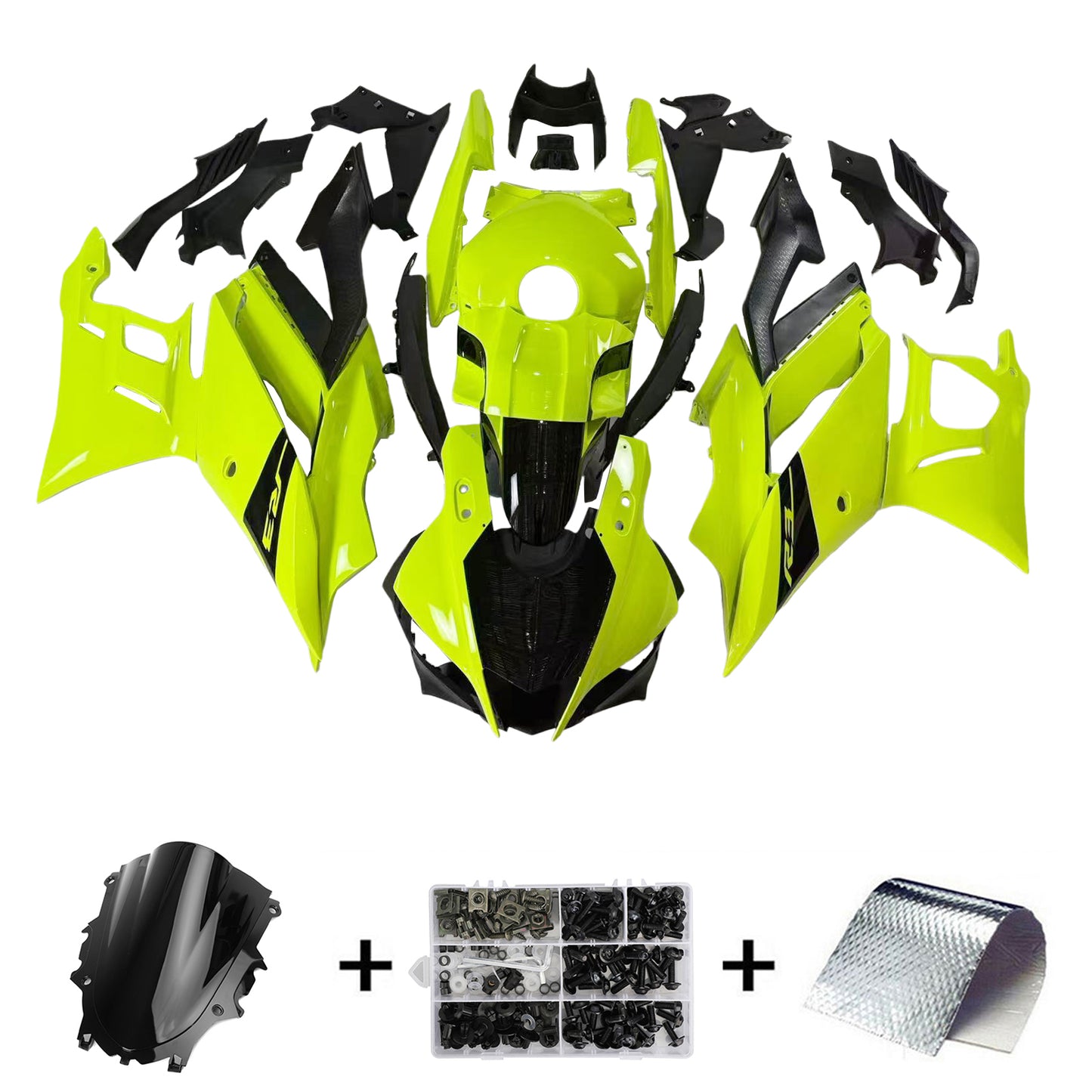 2022-2023 Yamaha YZF-R3 R25 Kit carenatura iniezione Carrozzeria Plastica ABS