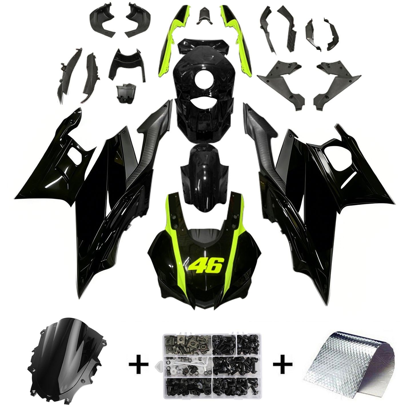 Kit carenatura BODYWORK ABS di plastica per Yamaha YZF R3 R25 2022-2024