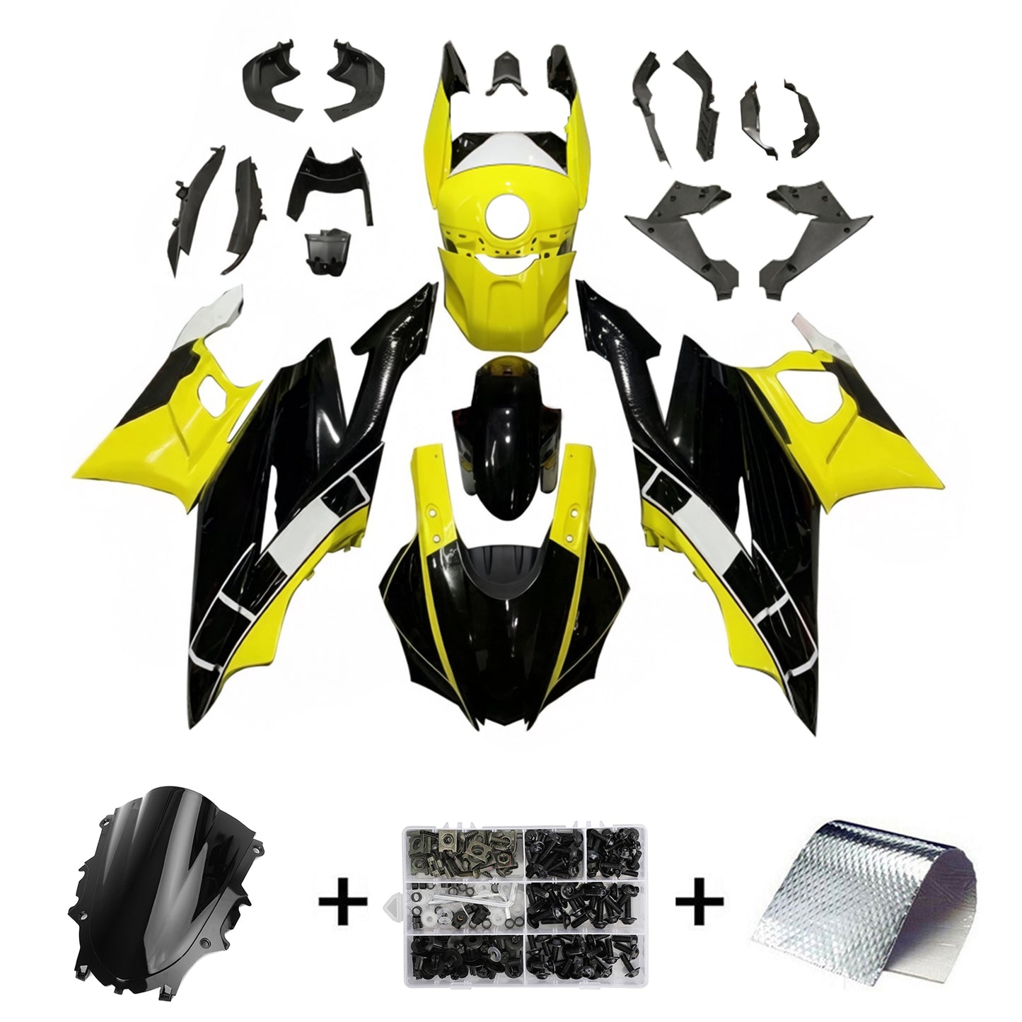 2022-2023 Yamaha YZF-R3 R25 Kit carenatura iniezione Carrozzeria Plastica ABS