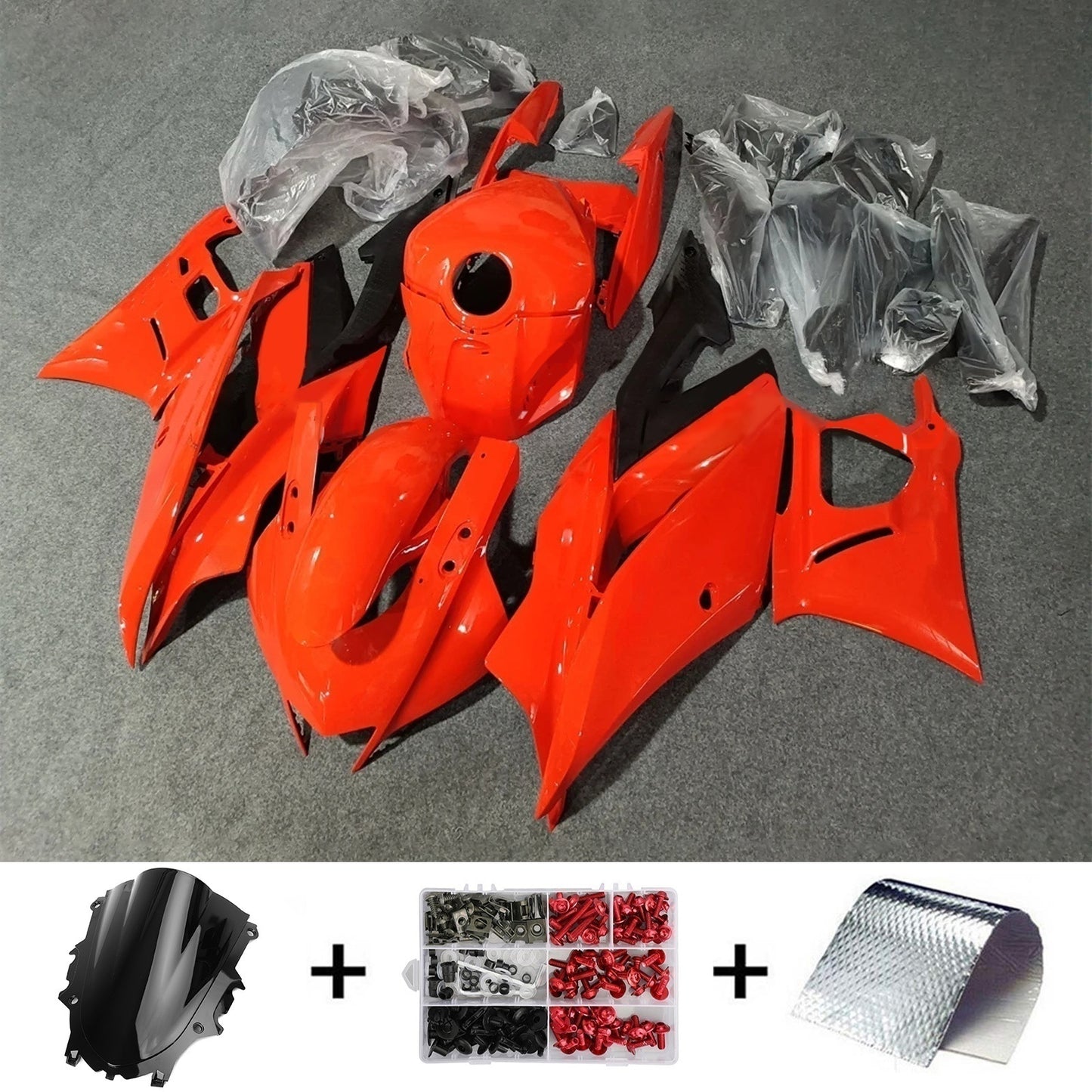 2022-2023 Yamaha YZF-R3 R25 Kit carenatura iniezione Carrozzeria Plastica ABS
