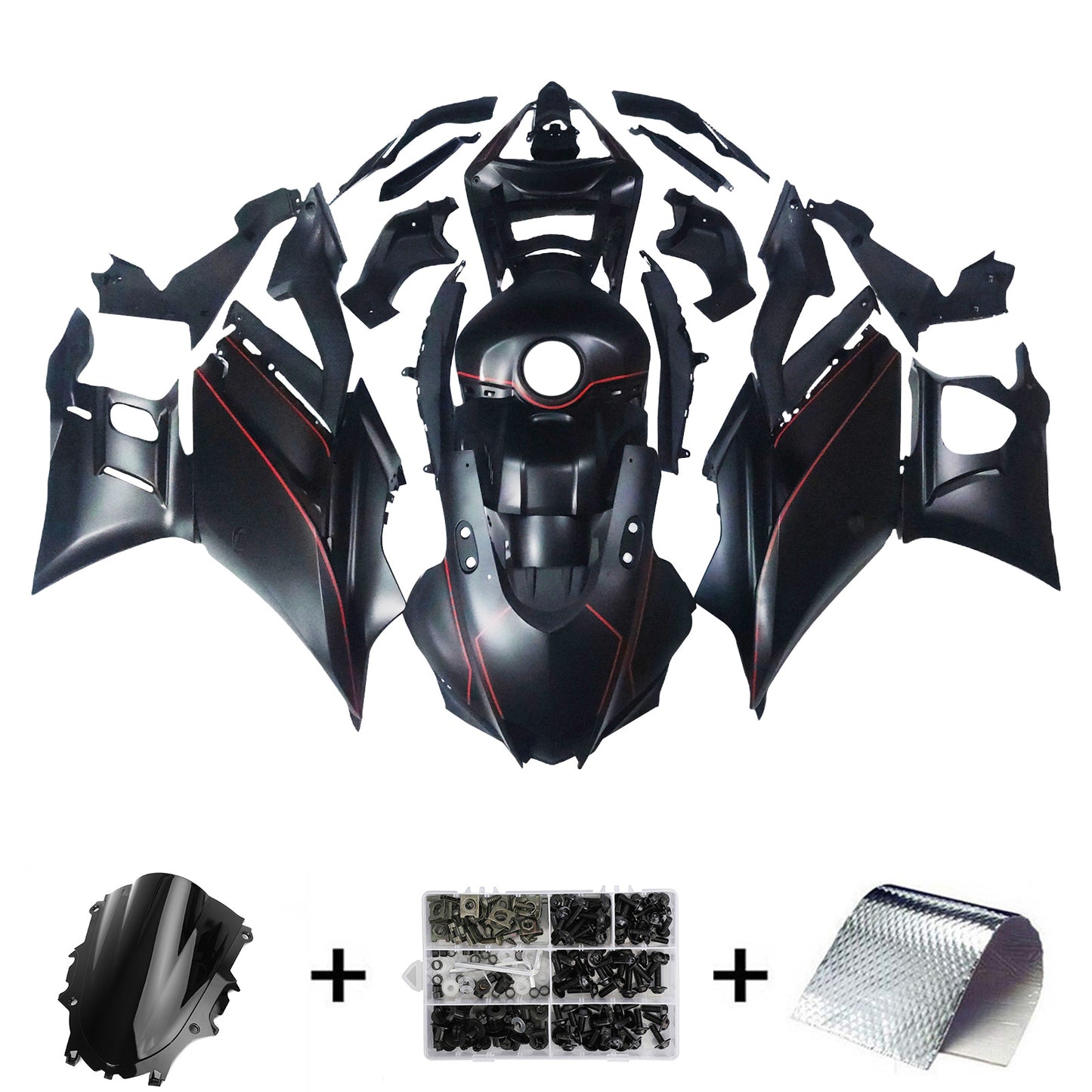 2022-2023 Yamaha YZF-R3 R25 Kit carenatura iniezione Carrozzeria Plastica ABS