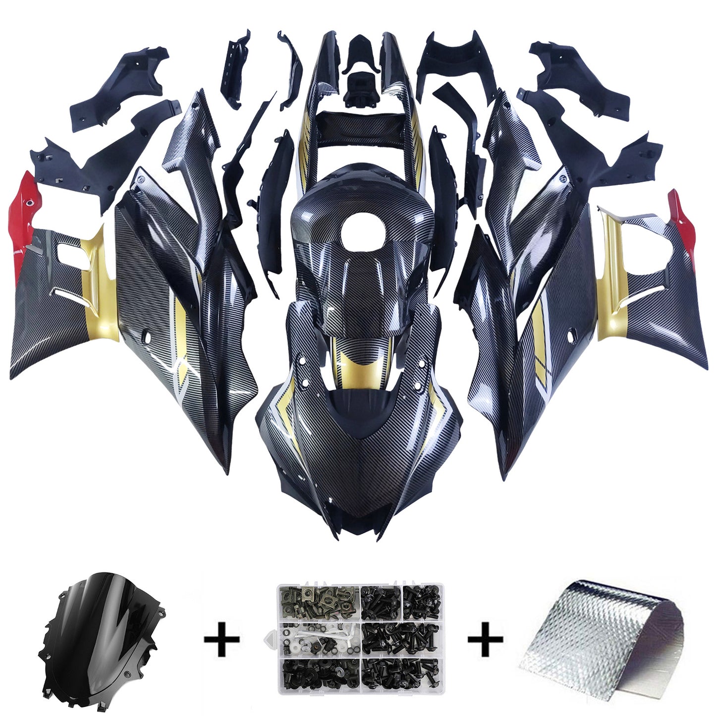 2022-2023 Yamaha YZF-R3 R25 Kit carenatura iniezione Carrozzeria Plastica ABS
