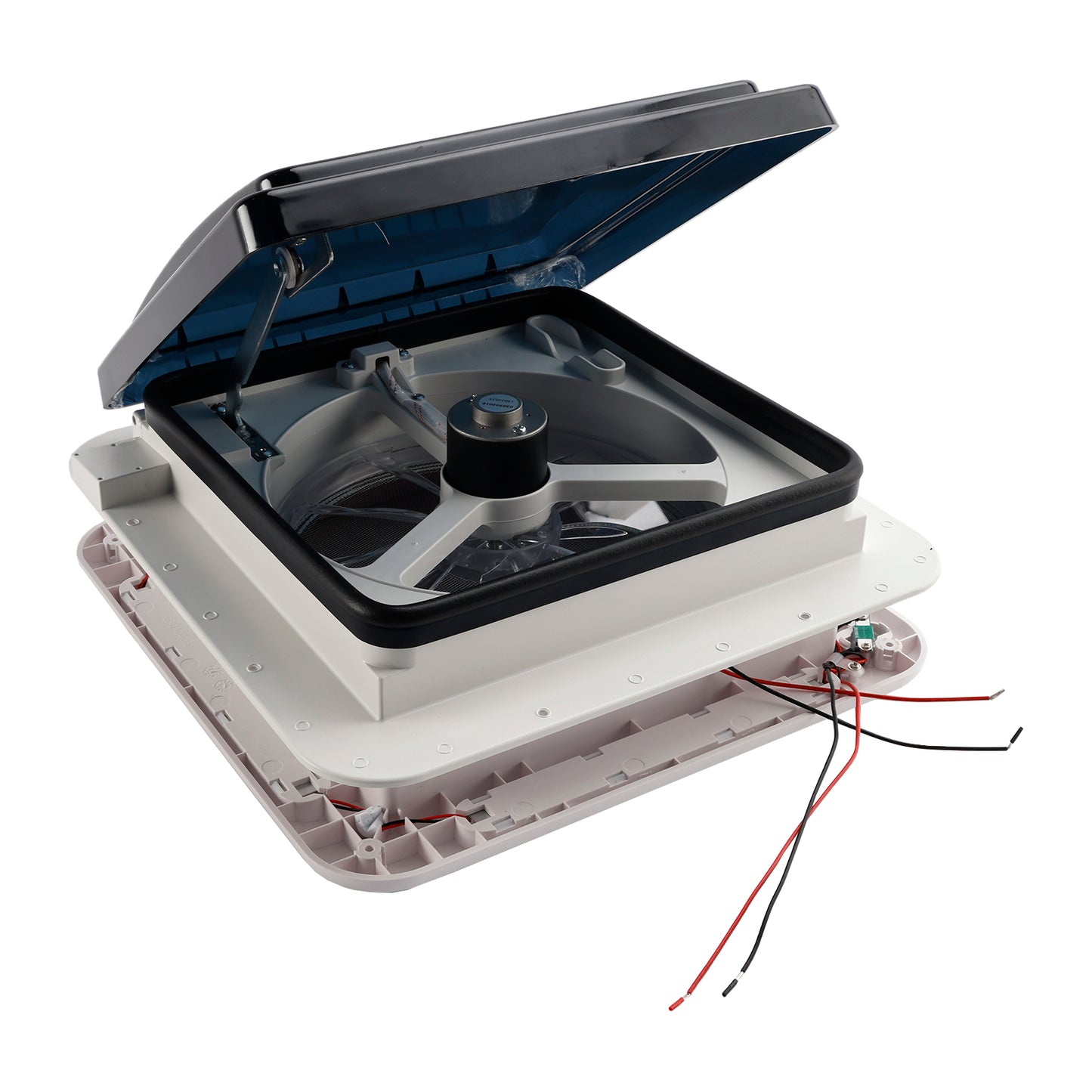 Lucernario con luce a LED 010006114" RV Caravan Roof Vent Motore a 3 velocità RV Fan DC12V