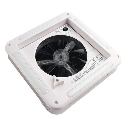 14" RV Caravan Roof Vent Motore a 3 velocità RV Fan 12V Lucernario con luce a LED 0100061