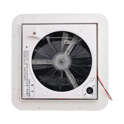 Lucernario con luce a LED 010006114" RV Caravan Roof Vent Motore a 3 velocità RV Fan DC12V