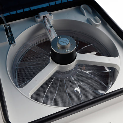 14" RV Caravan Roof Vent Motore a 3 velocità RV Fan 12V Lucernario con luce a LED 0100061