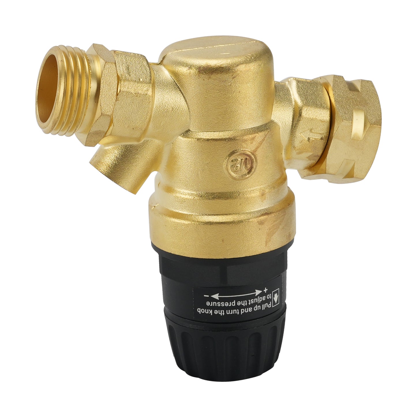 Regolatore di pressione dell'acqua per camper. Ottone senza piombo regolabile.
