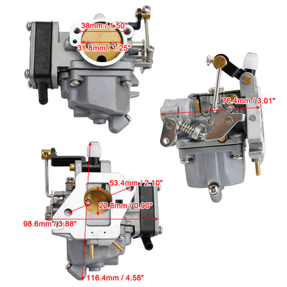 Carburatore Carb adatto per fuoribordo Mercury Mariner 2 tempi 15C 9.9 DM 9.9HP 15HP