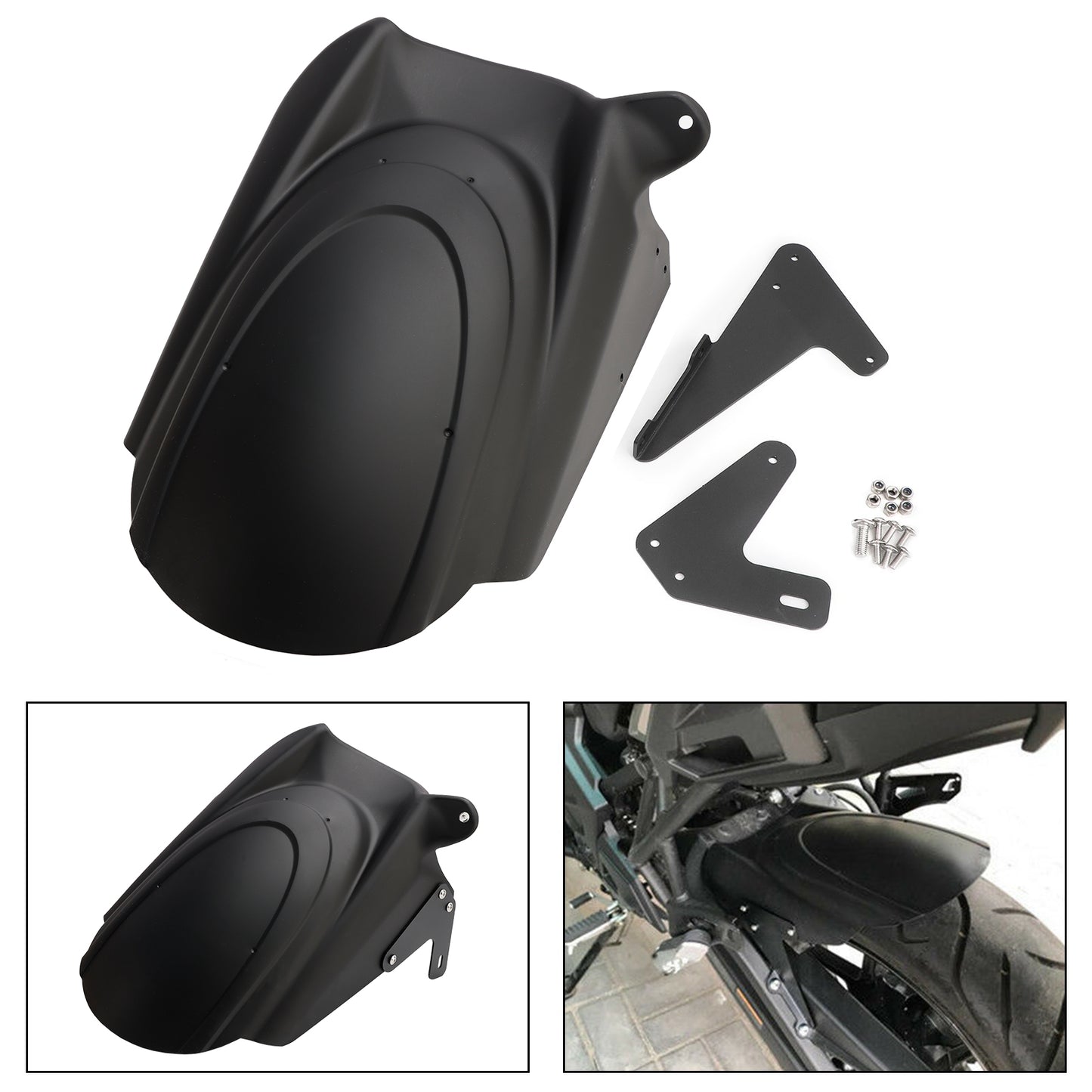 Parafango parafango parafango posteriore moto per KAWASAKI VERSYS 650 KLE650 15-25 generico