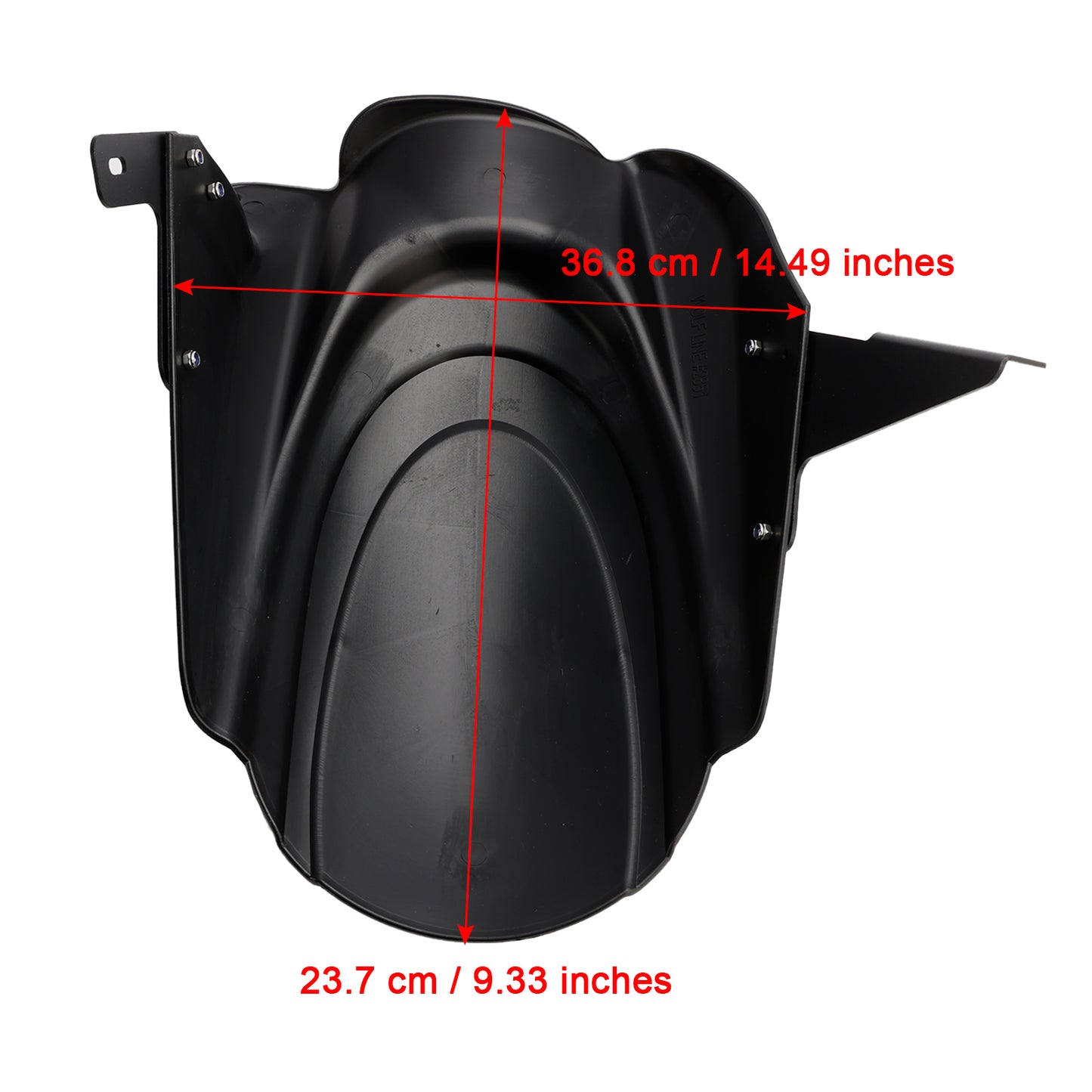 Parafango parafango parafango posteriore moto per KAWASAKI VERSYS 650 KLE650 15-25 generico