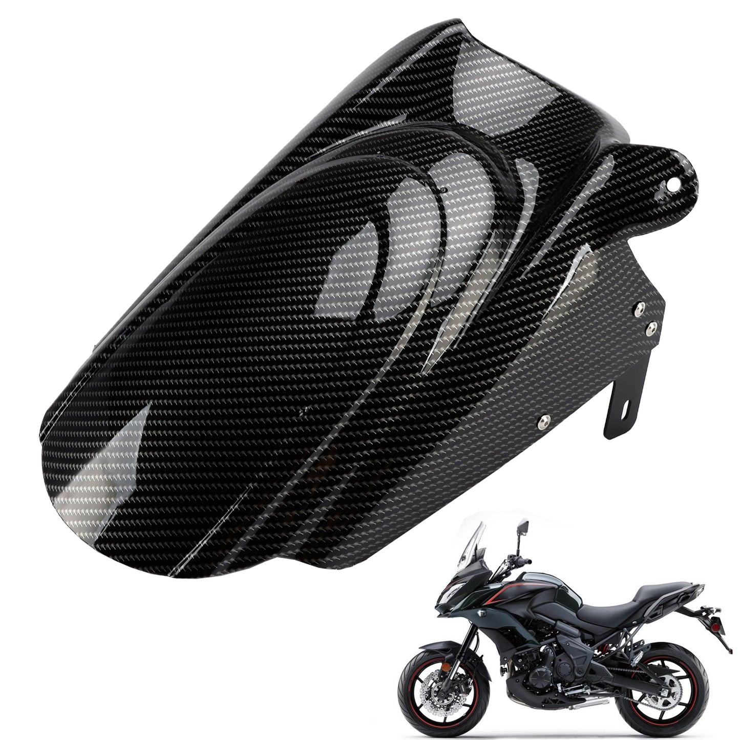 Parafango Parafango Posteriore per KAWASAKI VERSYS 650 KLE650 2015-2025 Carbonio Generico