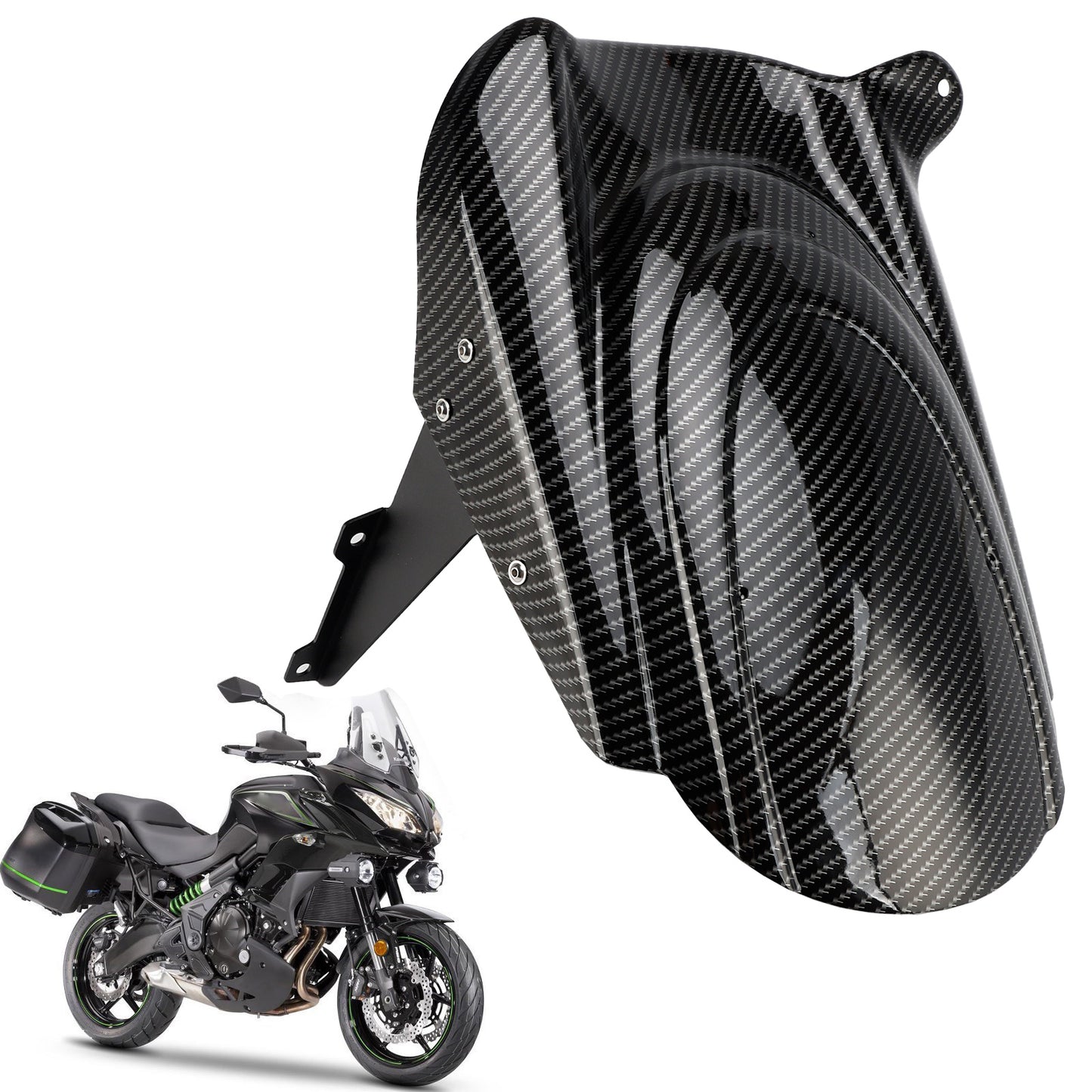 Parafango Parafango Posteriore per KAWASAKI VERSYS 650 KLE650 2015-2025 Carbonio Generico