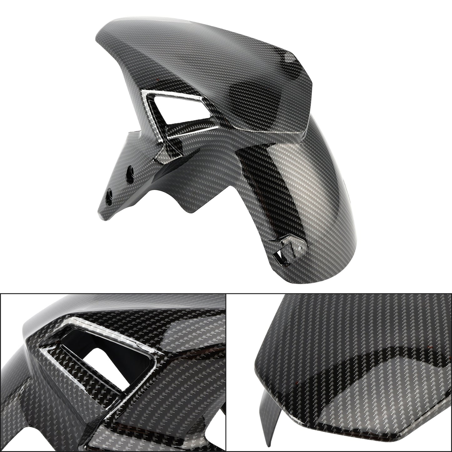Parafango parafango anteriore moto parafango parafango per KAWASAKI Z900 17-24 carbonio generico