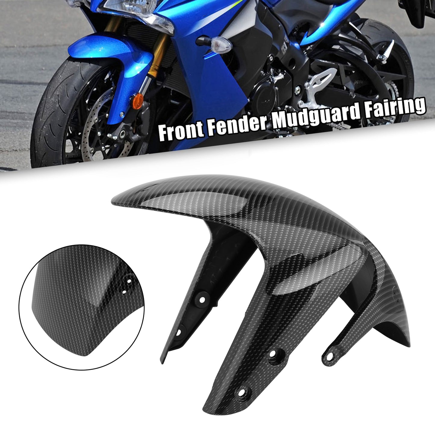 Parafango anteriore parafango Hugger carenatura carenatura per Suzuki GSX-S750 2017-2024 generico