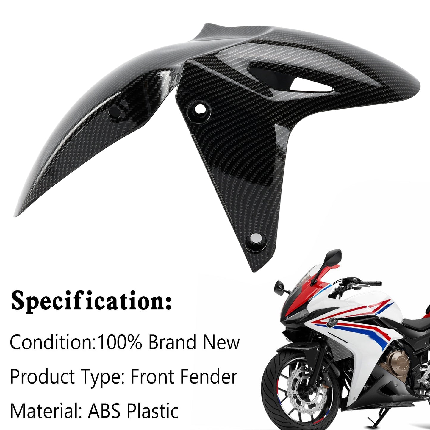 HONDA CBR500R 2019-2021 CBR400R 22-23 Parafango anteriore parafango parafango carenatura carenatura
