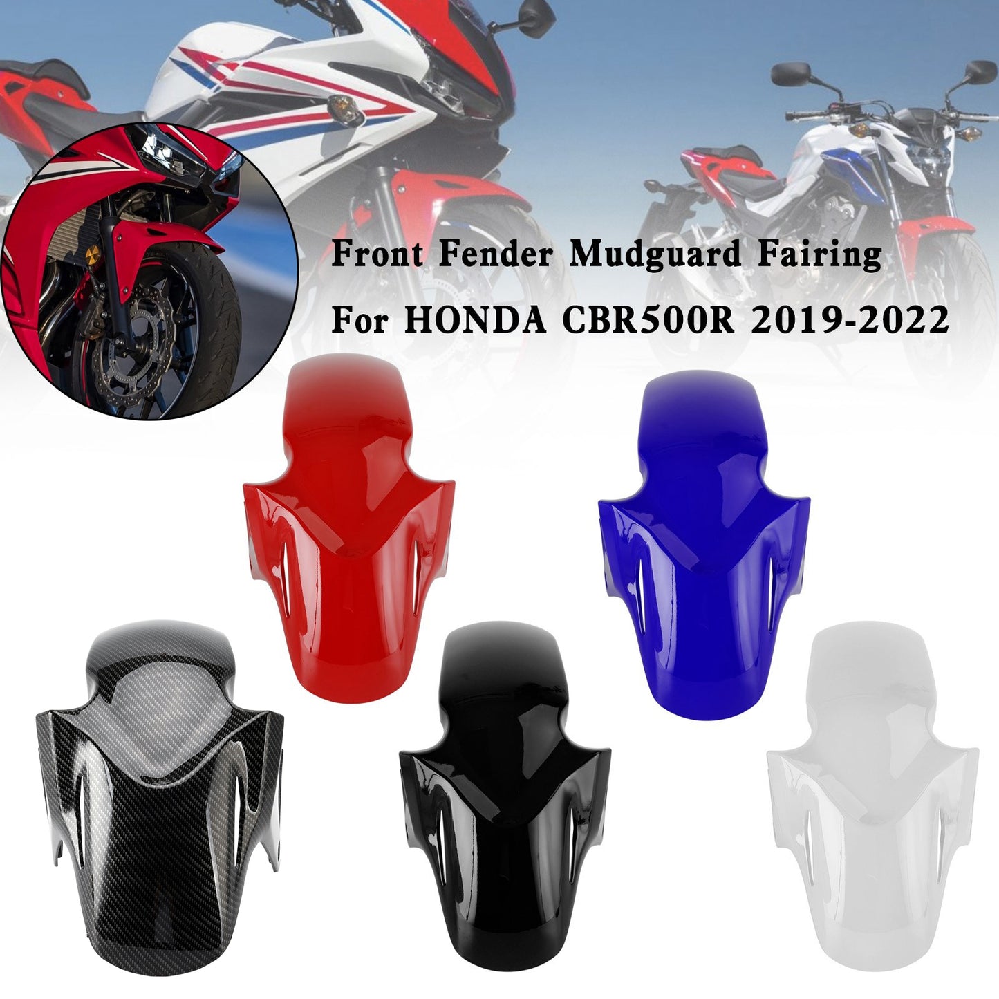 HONDA CBR500R 2019-2021 CBR400R 22-23 Parafango anteriore parafango parafango carenatura carenatura