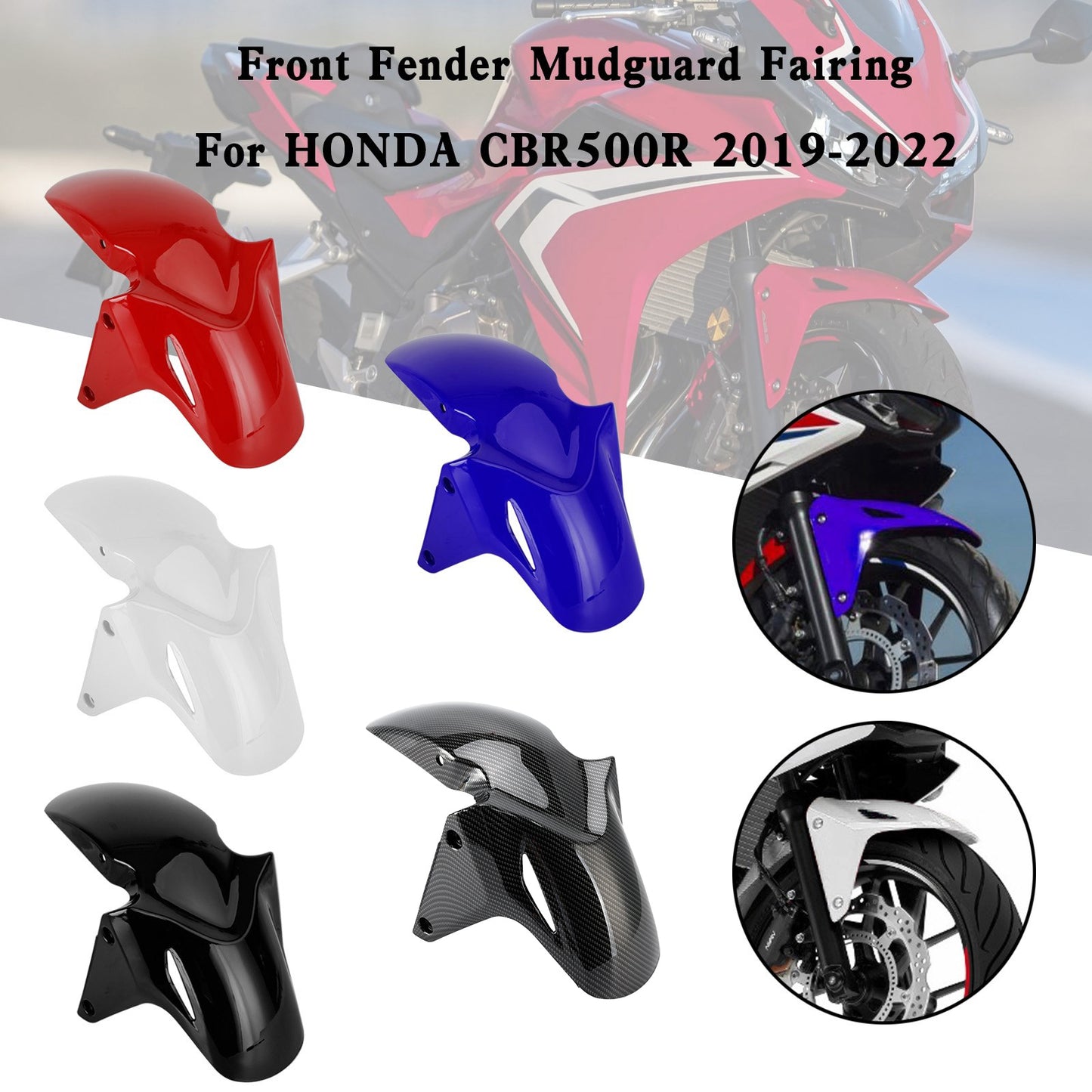 HONDA CBR500R 2019-2021 CBR400R 22-23 Parafango anteriore parafango parafango carenatura carenatura