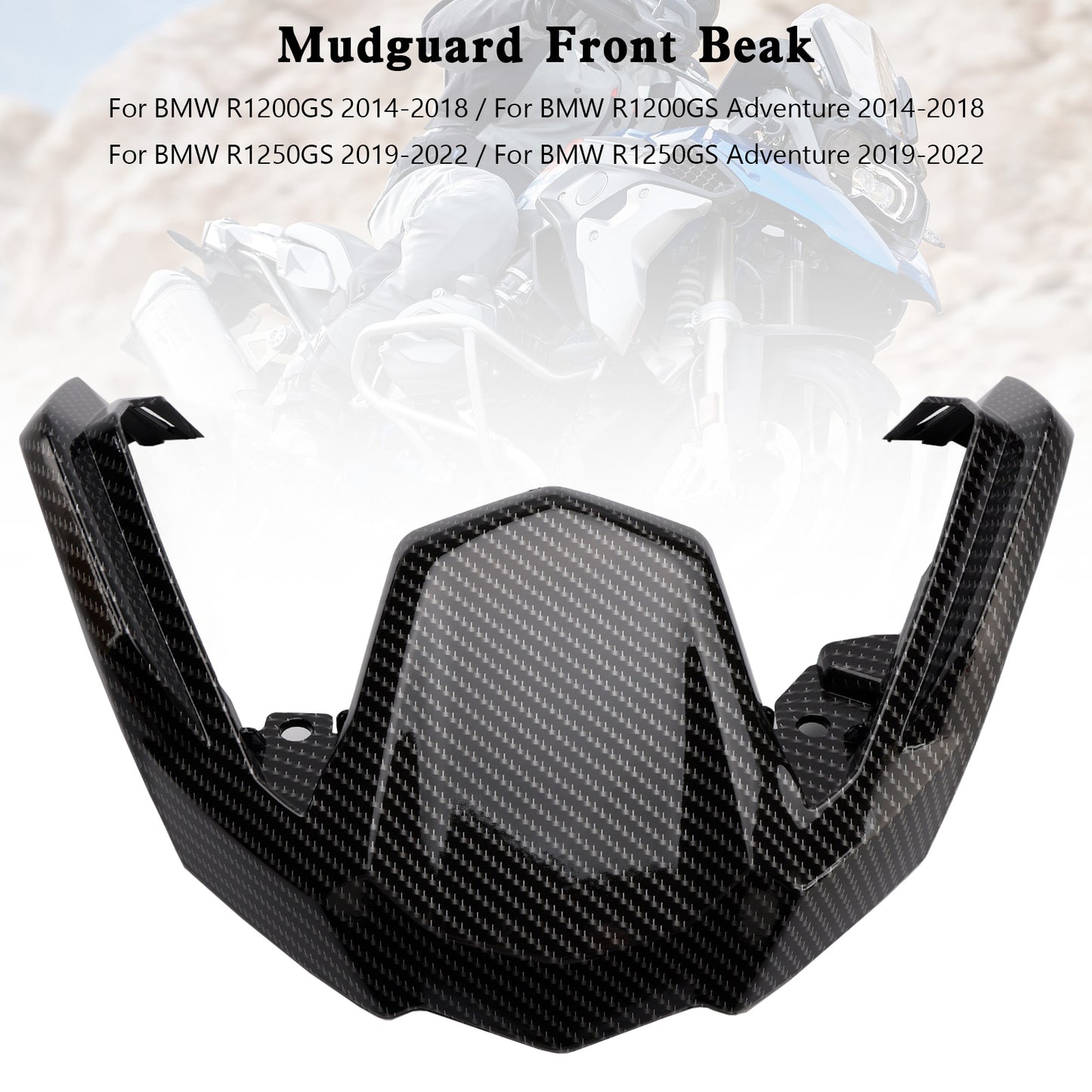 Naso a becco di estensione parafango in carbonio per BMW R1200 R1250 GS Adventure 2014-2022