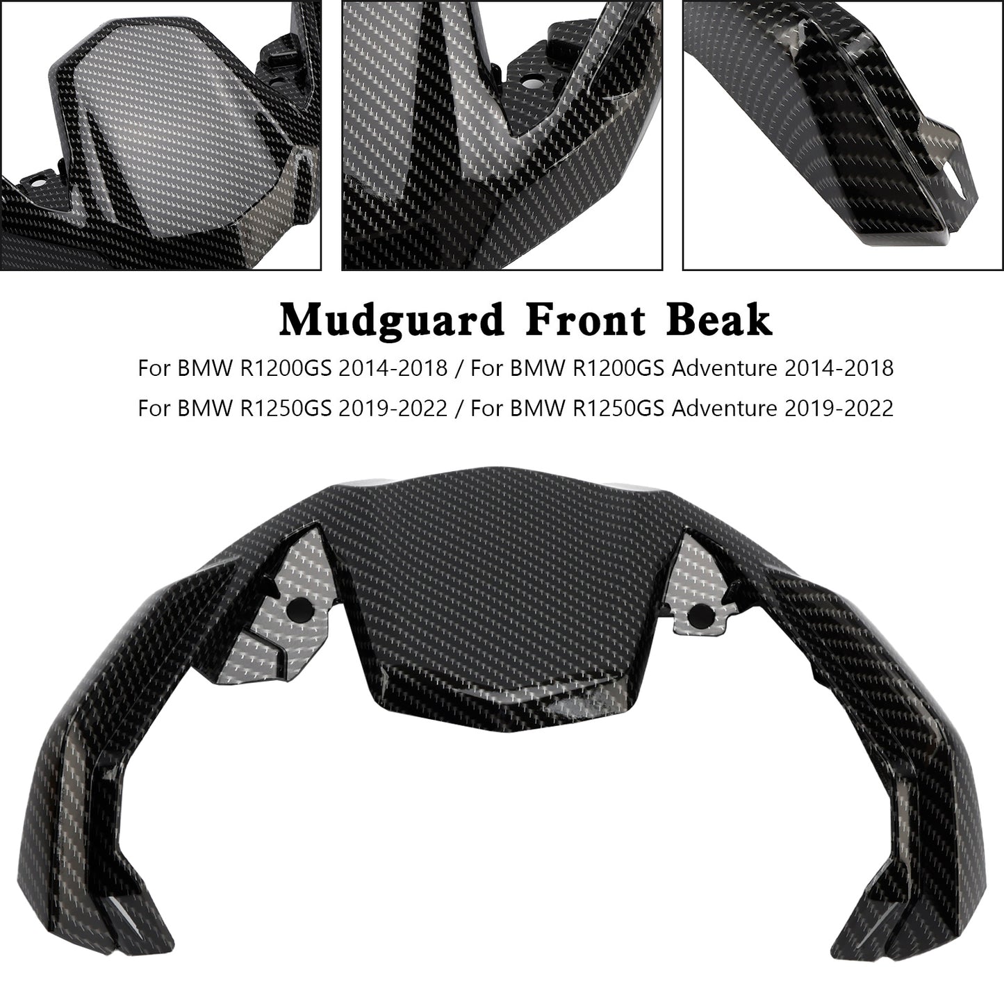 Naso a becco di estensione parafango in carbonio per BMW R1200 R1250 GS Adventure 2014-2022