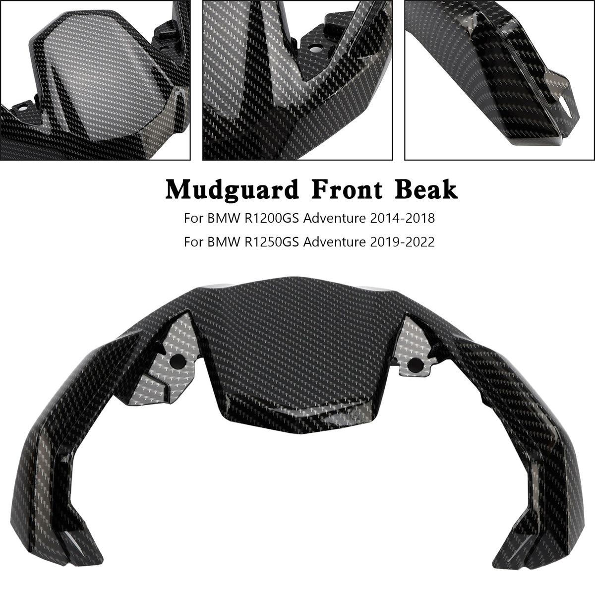 Naso a becco di estensione parafango in carbonio per BMW R1200 R1250 GS Adventure 2014-2022