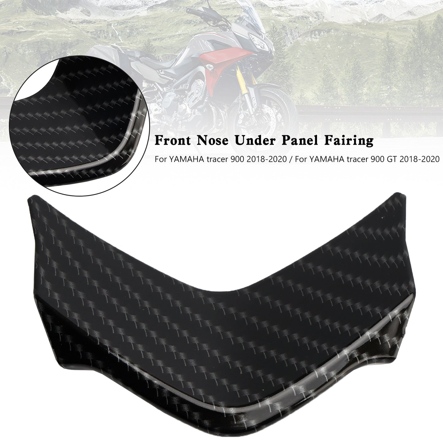 Carena sotto pannello anteriore in carbonio Yamaha Tracer 900 / GT 2018-2020