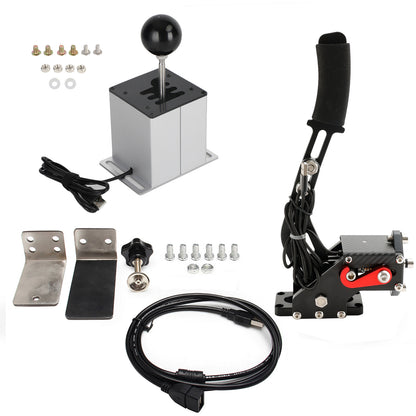 Freno a mano USB con morsetto e cambio ad H per volante Logitech G29 Sim Racing