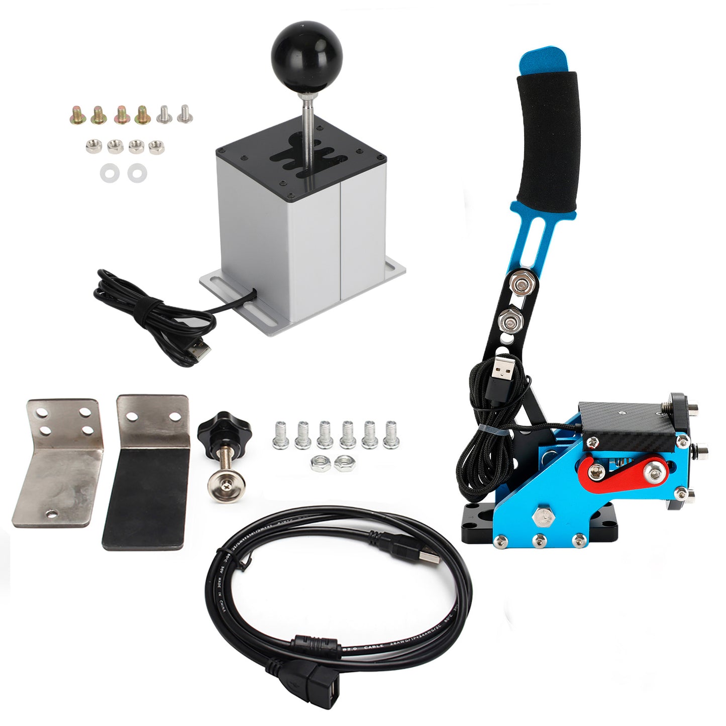 Freno a mano USB con morsetto e cambio ad H per volante Logitech G29 Sim Racing