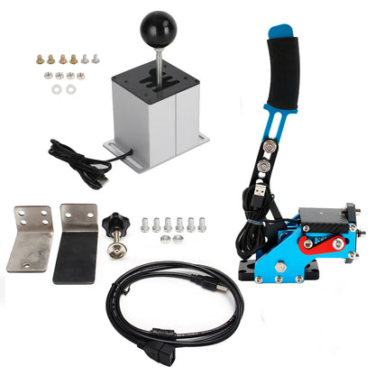 Freno a mano USB con morsetto e cambio ad H per volante Logitech G29 Sim Racing