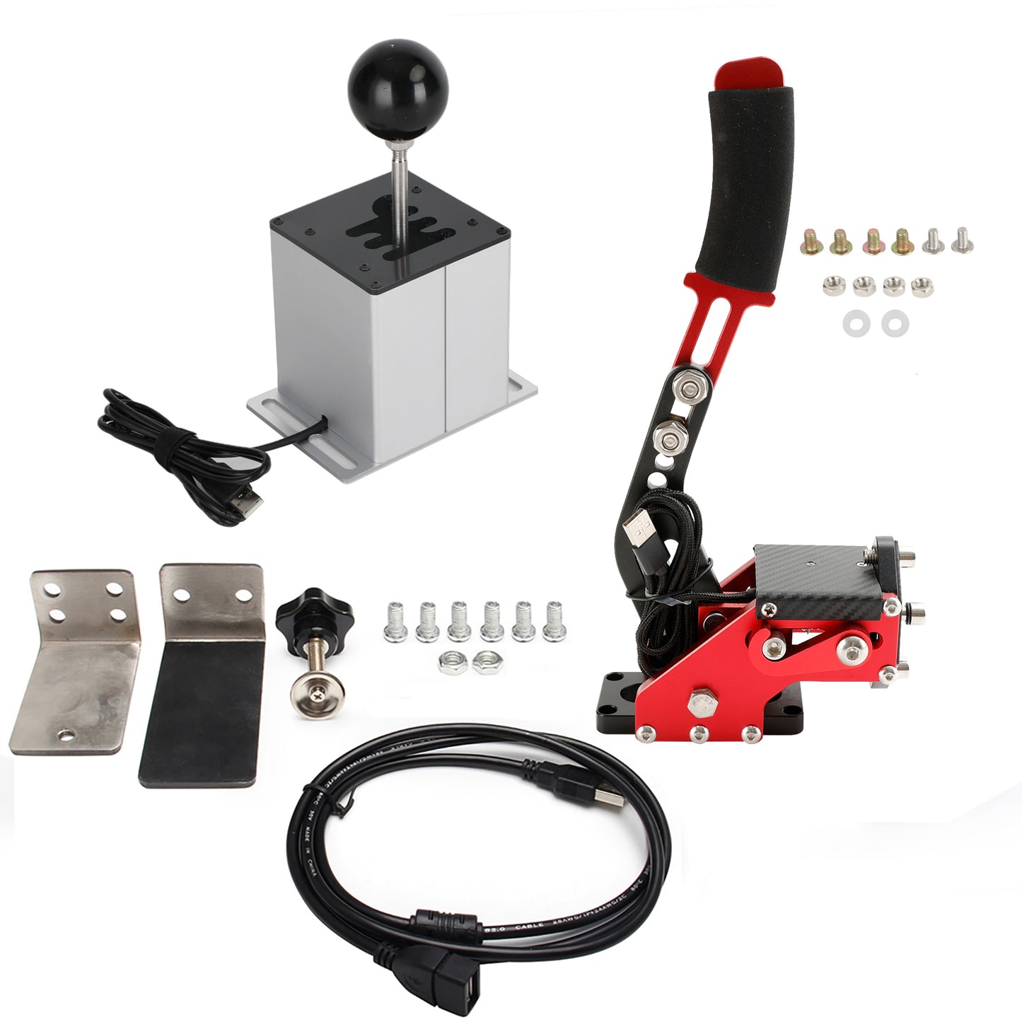 Freno a mano USB con morsetto e cambio ad H per volante Logitech G29 Sim Racing