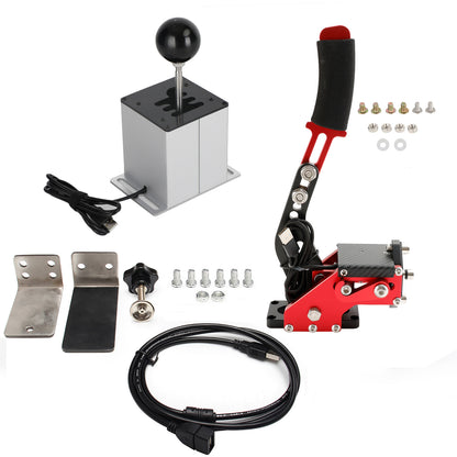 Freno a mano USB con morsetto e cambio ad H per volante Logitech G29 Sim Racing