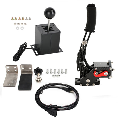 Freno a mano USB con morsetto e cambio ad H per volante Logitech G29 Sim Racing