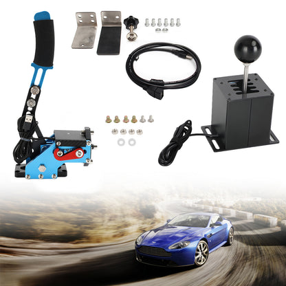 Freno a mano USB con morsetto e cambio ad H per volante Logitech G29 Sim Racing