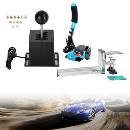 Freno a mano USB con clip a L e leva del cambio ad H per Thrustmaster T300RS/GT Racing Game