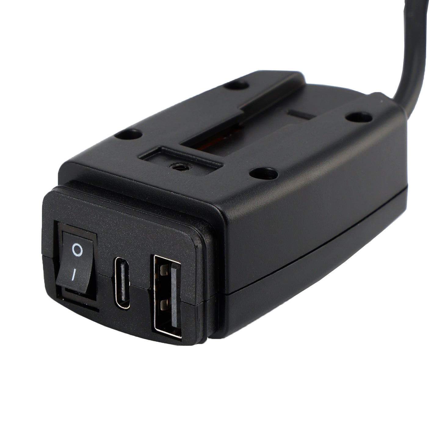 Caricabatterie USB super veloce per motocicletta Supporto per manubrio PD+QC3.0 Adattatore di alimentazione tipo C