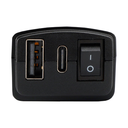 Caricabatterie USB super veloce per motocicletta Supporto per manubrio PD+QC3.0 Adattatore di alimentazione tipo C