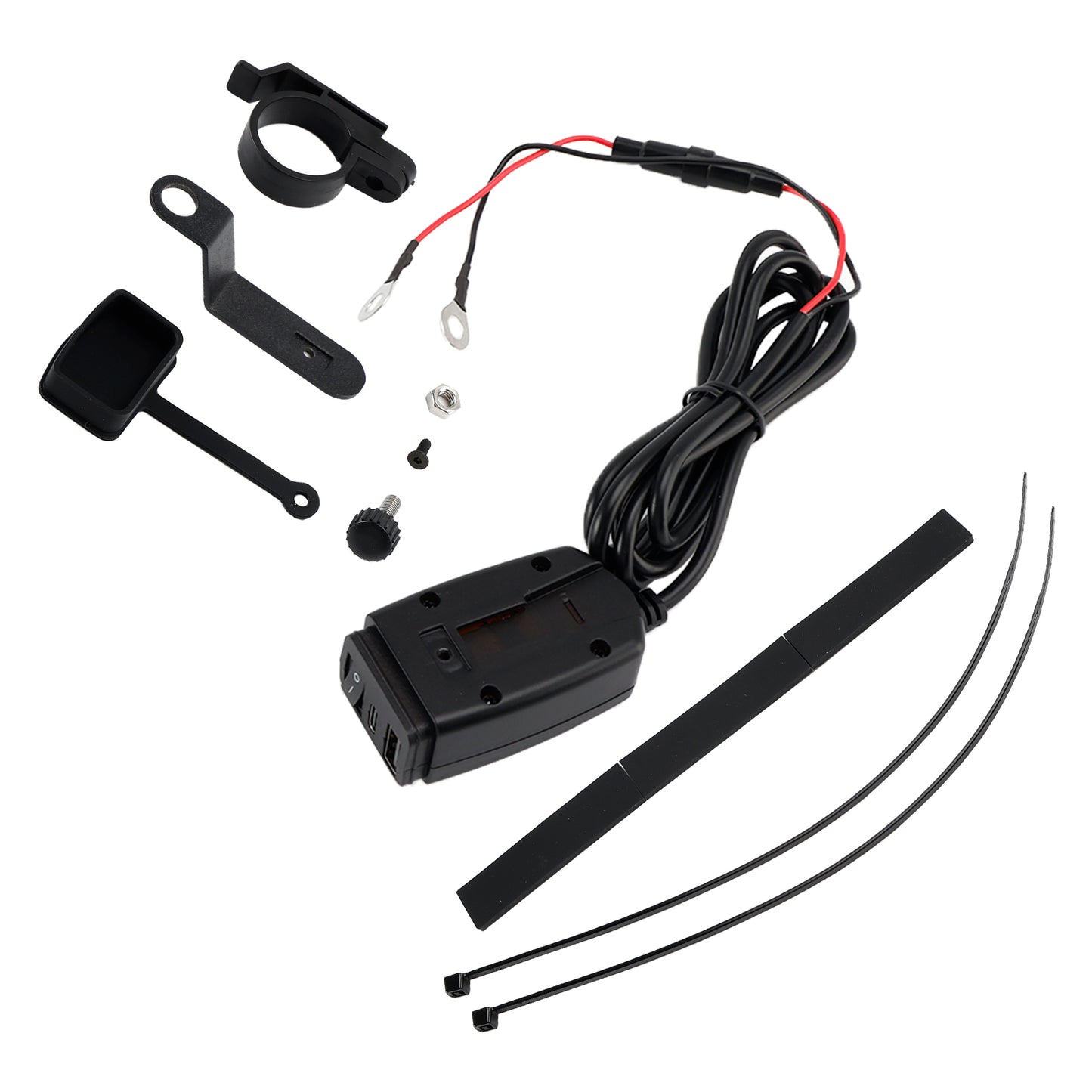 Caricabatterie USB super veloce per motocicletta Supporto per manubrio PD+QC3.0 Adattatore di alimentazione tipo C