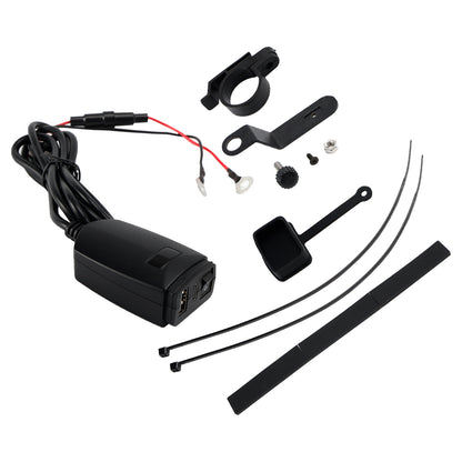 Caricabatterie USB super veloce per motocicletta Supporto per manubrio PD+QC3.0 Adattatore di alimentazione tipo C