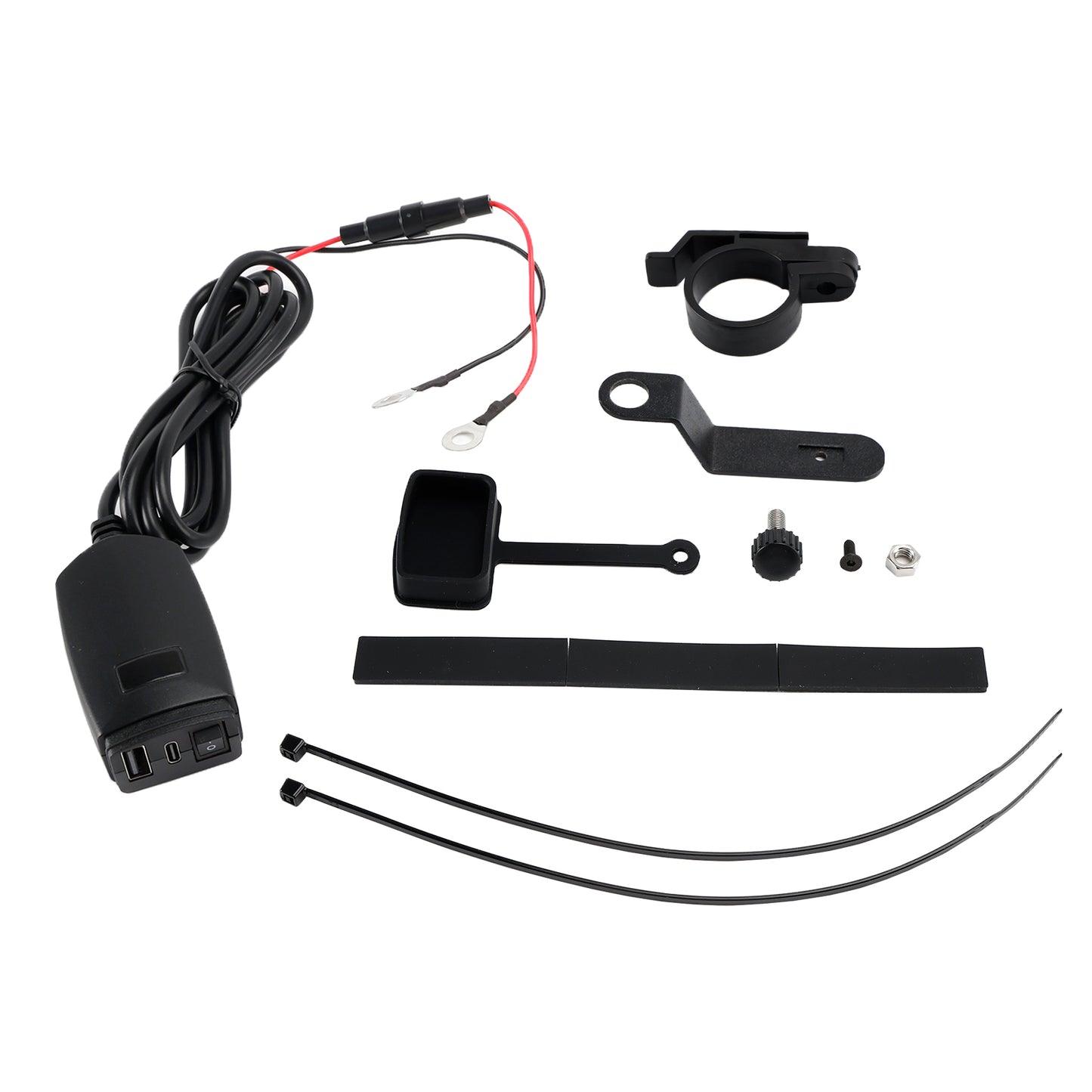 Caricabatterie USB super veloce per motocicletta Supporto per manubrio PD+QC3.0 Adattatore di alimentazione tipo C